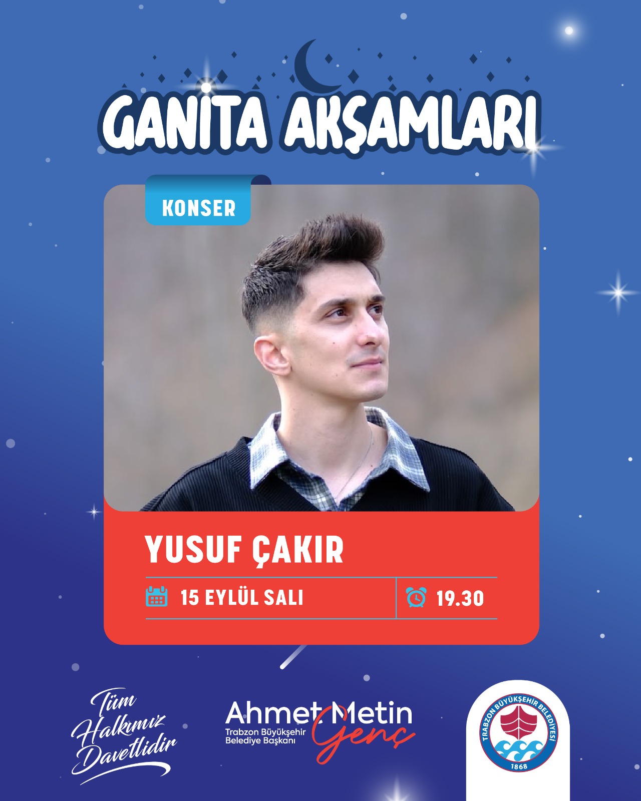 GANİTA AKŞAMLARI "YUSUF ÇAKIR" etkinlik afişi
